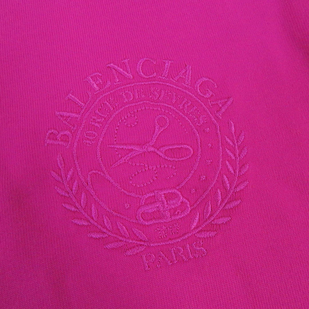 Discounted Pristine BALENCIAGA Shortsleeve T-shirt crew neck shocking pink cotton S 612965