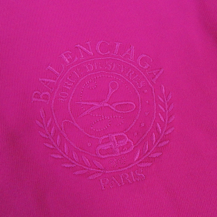 Discounted Pristine BALENCIAGA Shortsleeve T-shirt crew neck shocking pink cotton S 612965