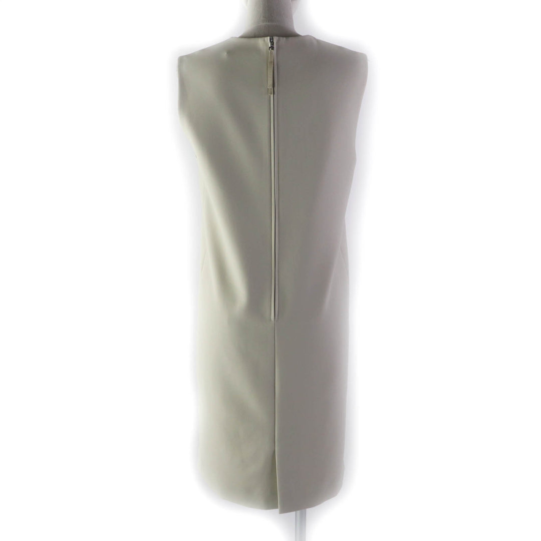 Excellent DAISY LIN one piece Sleeveless box formal dress beige Women 40 06548