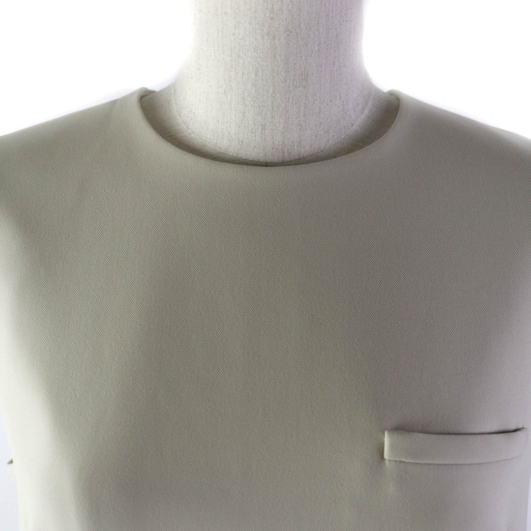 Excellent DAISY LIN one piece Sleeveless box formal dress beige Women 40 06548