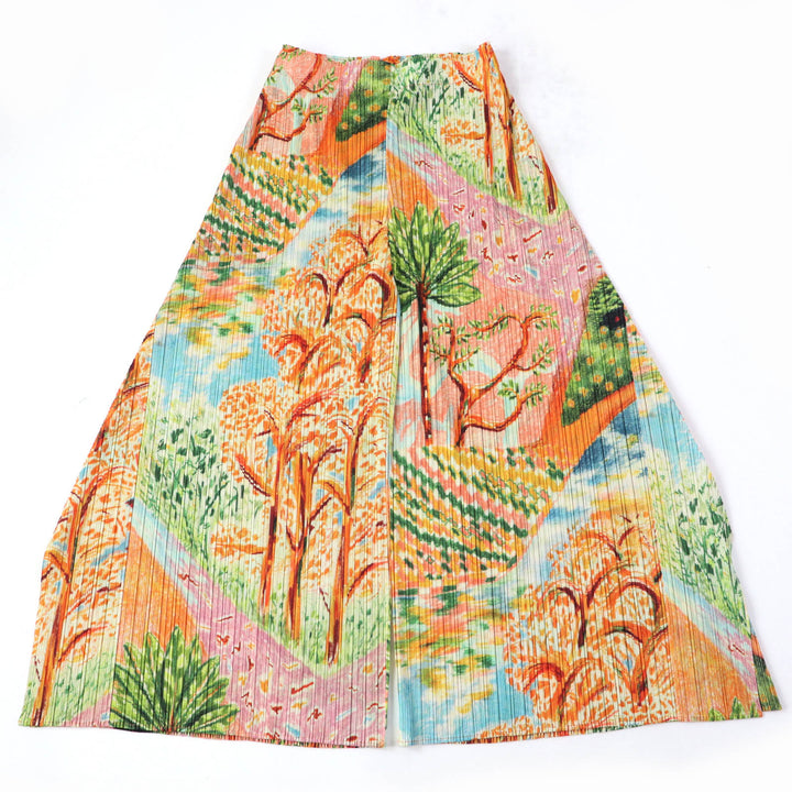 Discounted Excellent PLEATS PLEASE Wide pants PROMENADE Total pattern print 4 PP31JF705