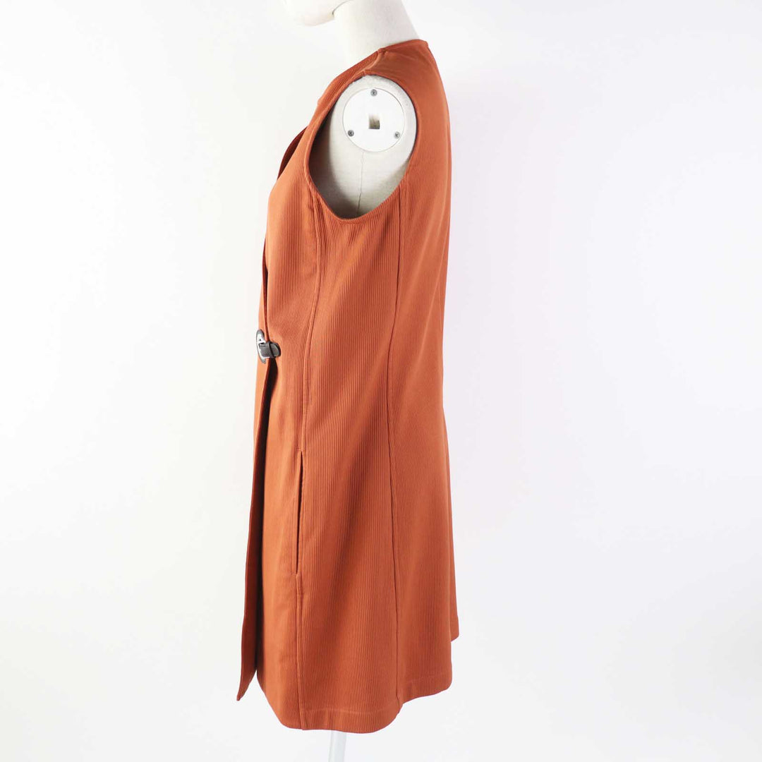 Discounted Excellent HERMES one piece ROBE PORTEFEUILLE terracotta cotton Women 38 2E0527D6
