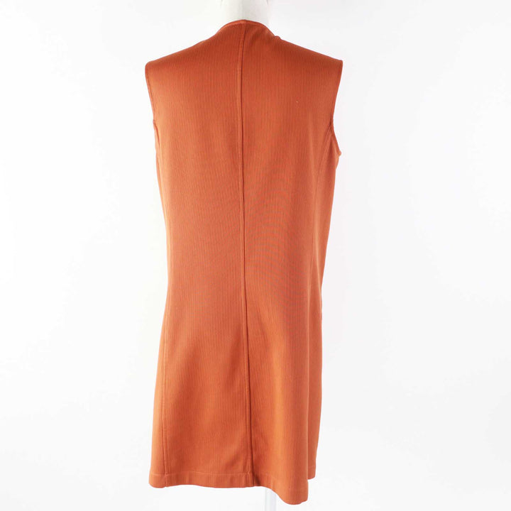 Discounted Excellent HERMES one piece ROBE PORTEFEUILLE terracotta cotton Women 38 2E0527D6