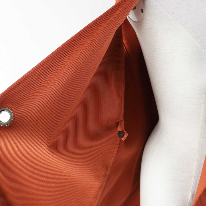Discounted Excellent HERMES one piece ROBE PORTEFEUILLE terracotta cotton Women 38 2E0527D6