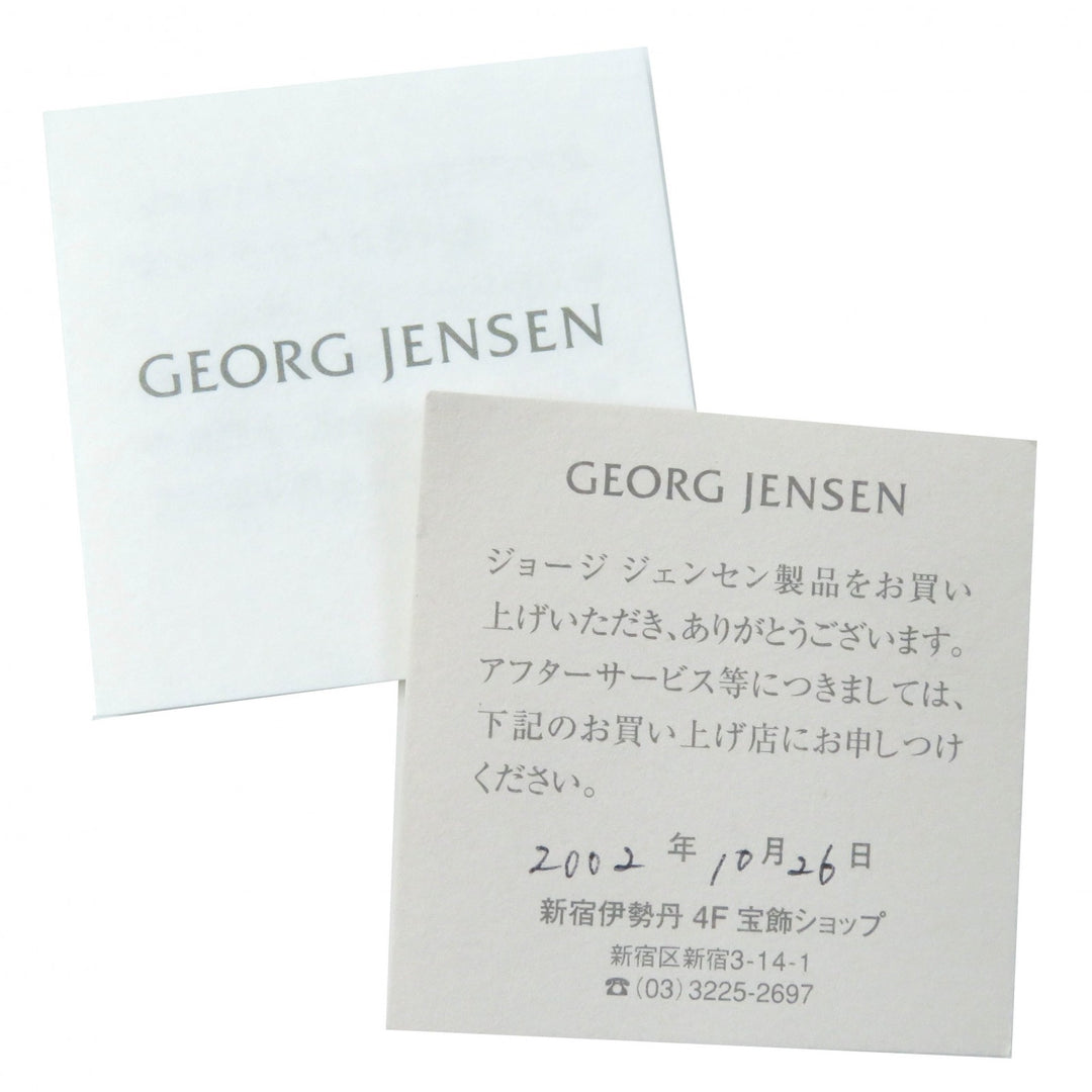 Great Georg Jensen Brooch Classic Silver orange SV925 Women 51