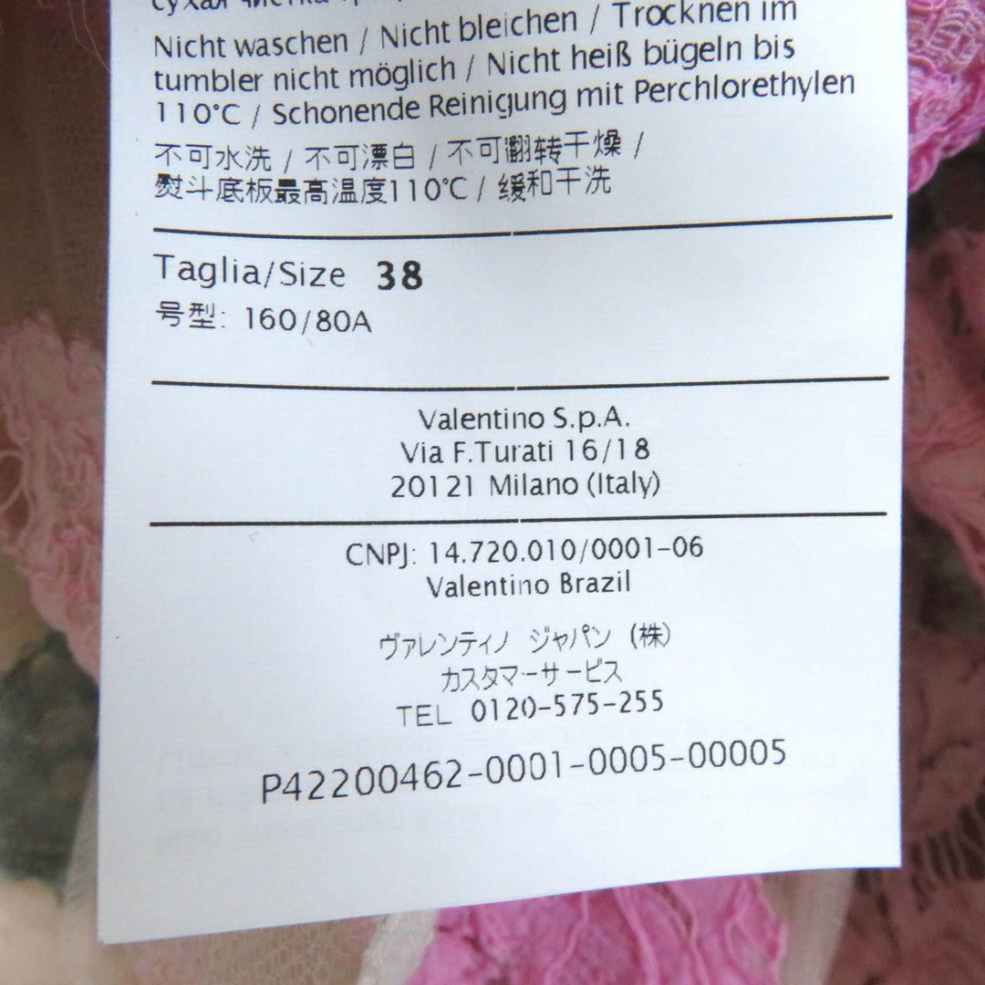 Discounted Great VALENTINO dress Floral lace design, long sleeves, multicolor Women 38