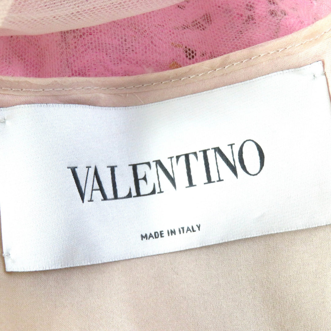 Discounted Great VALENTINO dress Floral lace design, long sleeves, multicolor Women 38