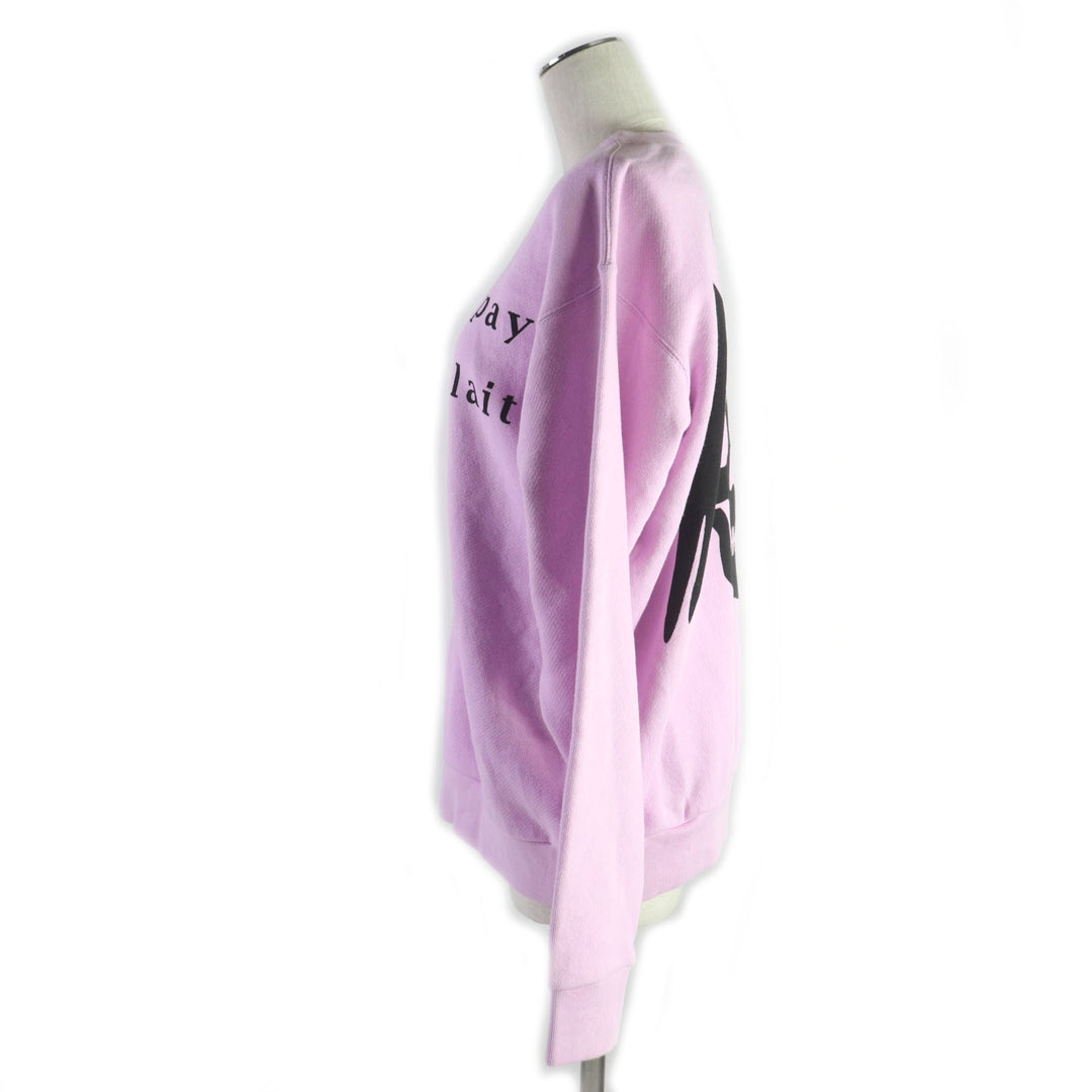 Discounted Great GUCCI sweat Skull print crew neck pullover Purple pink cotton Women XS