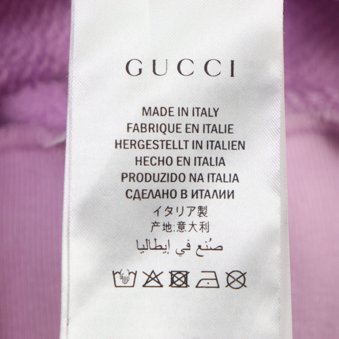 Discounted Great GUCCI sweat Skull print crew neck pullover Purple pink cotton Women XS
