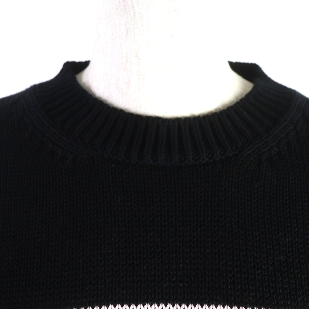 Discounted Great GIVENCHY knit LOVE Oversized Crewneck black cotton Women S BW9 00A4 Z01