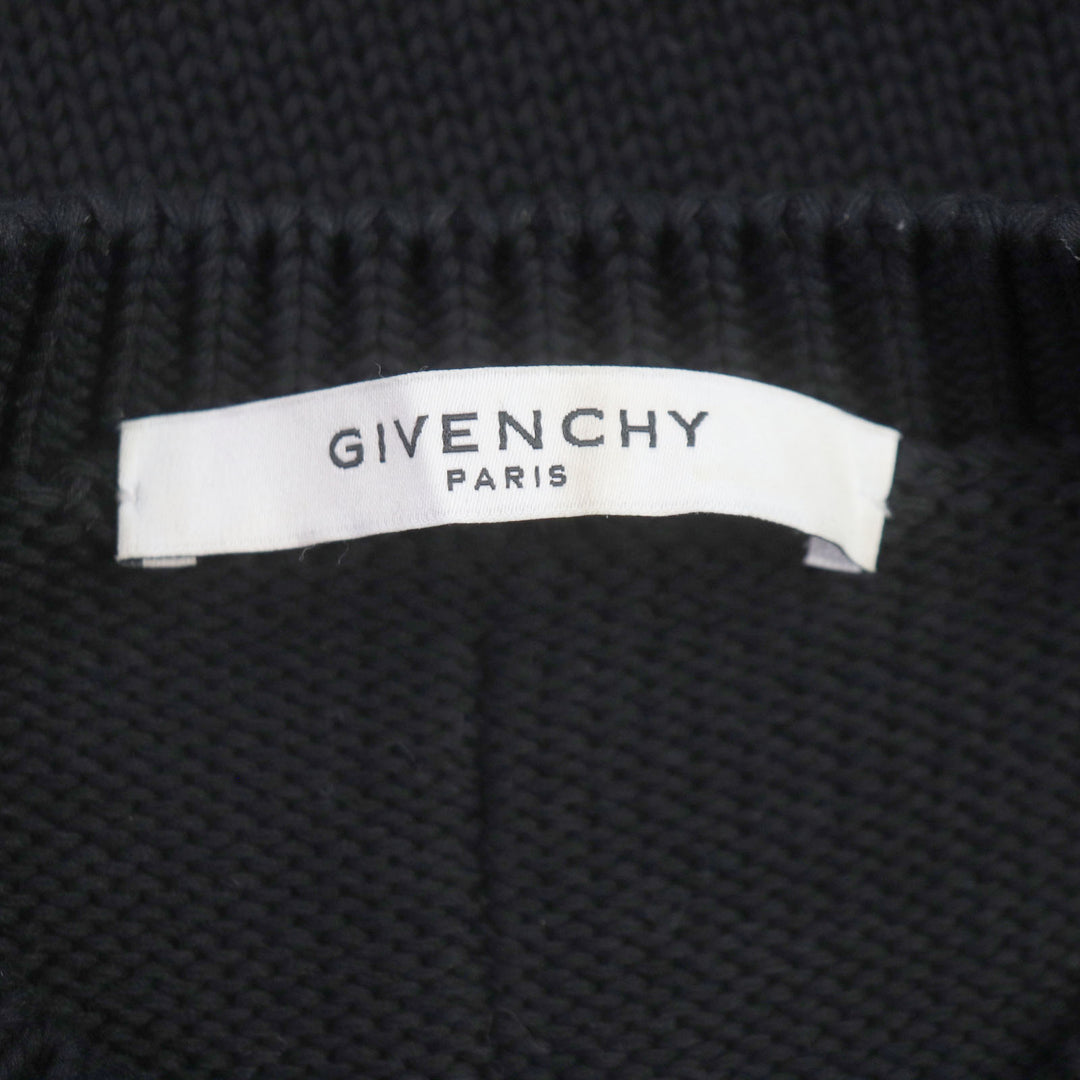 Discounted Great GIVENCHY knit LOVE Oversized Crewneck black cotton Women S BW9 00A4 Z01