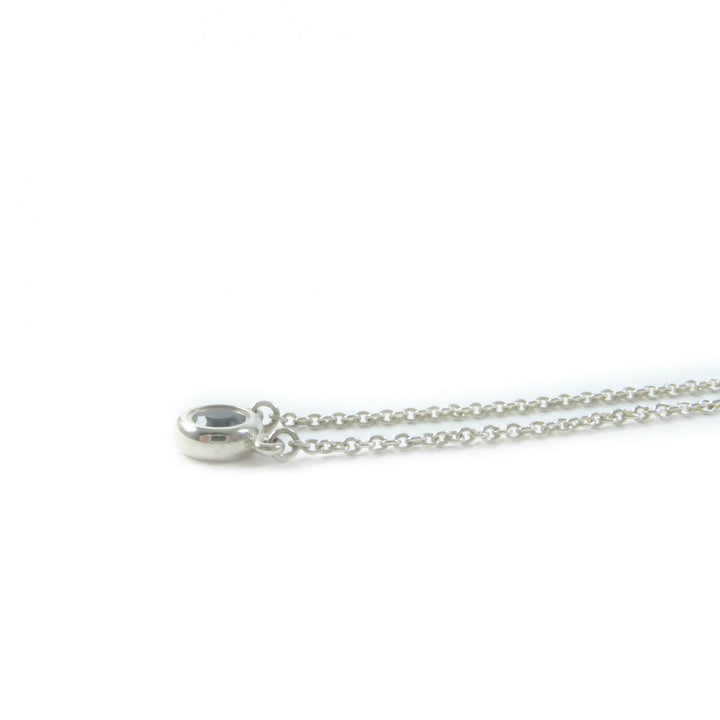 Great TIFFANY&Co. Necklace Color by the Yard Aquamarine 0.13 carat Silver SV925
