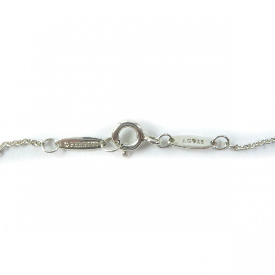 Great TIFFANY&Co. Necklace Color by the Yard Aquamarine 0.13 carat Silver SV925
