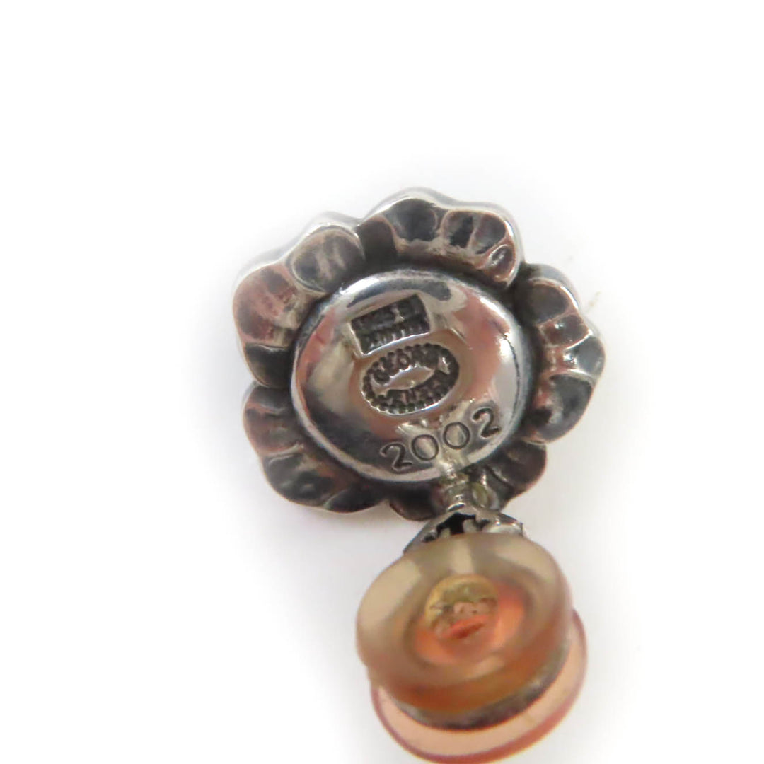 Discounted Great Georg Jensen Earring Bloom Silver Red AG925 Women 2002 Ear clip/Earring