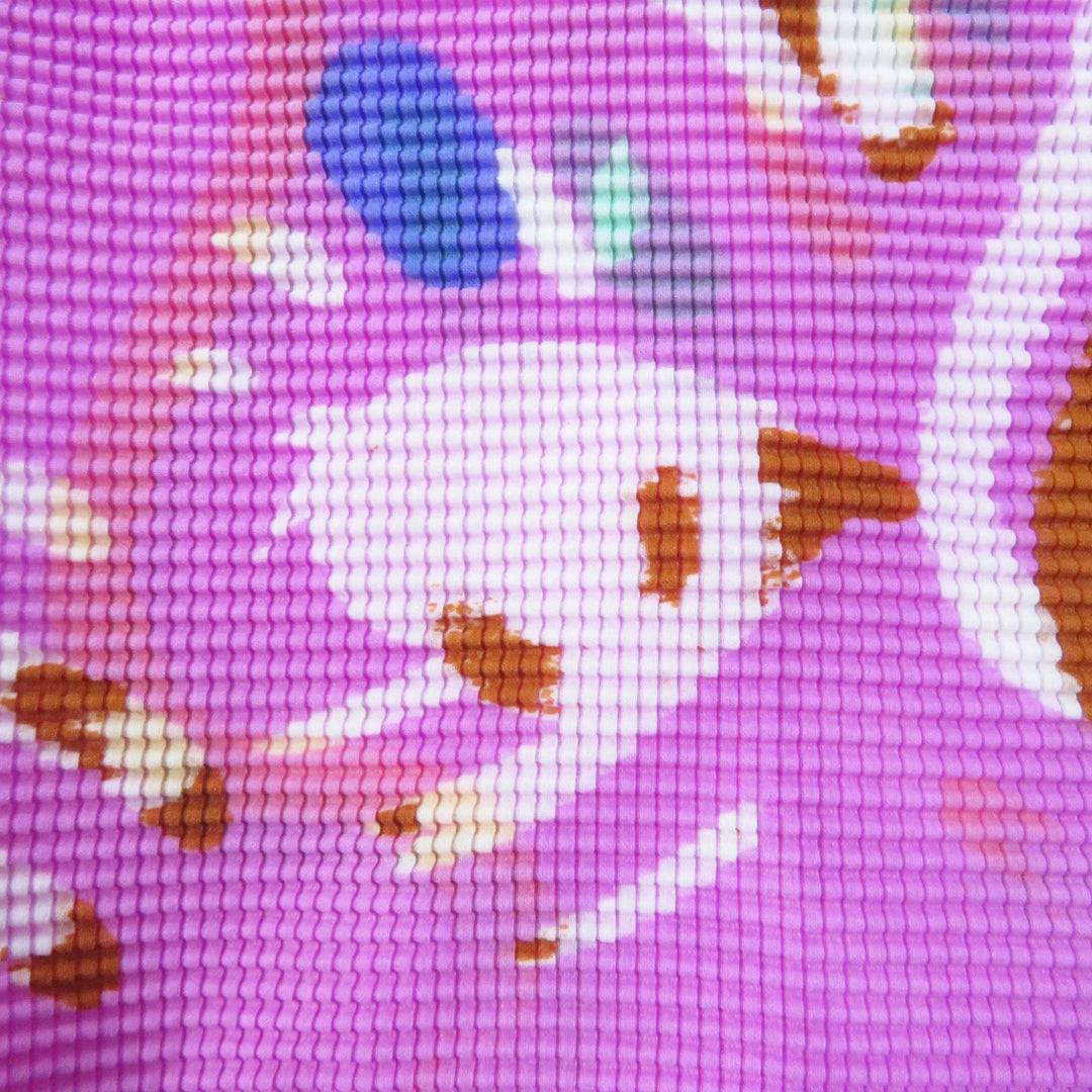Discounted 
 Pristine me ISSEY MIYAKE T-shirt All-over print waffle pleated short sleeve Multi polyester Women MI23FK226