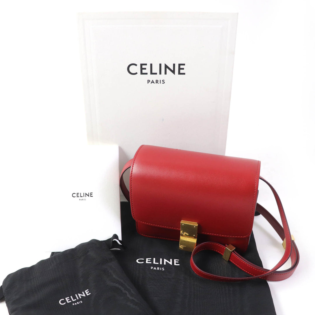 Excellent CELINE Shoulder Bag CLASSIC BOX Small Classic Box Small 189183DLS