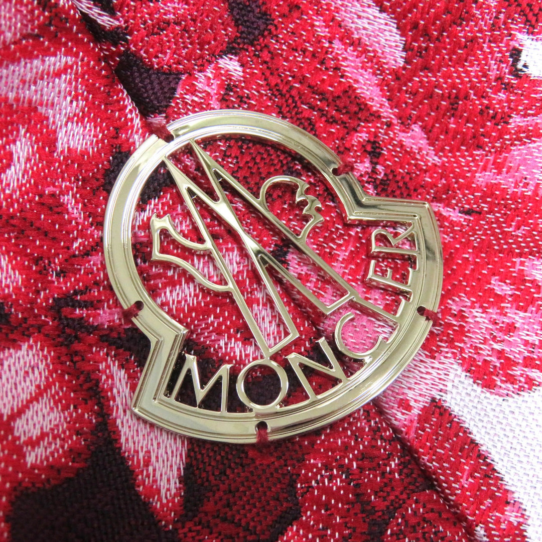 Pristine MONCLER GAMME ROUGE collarless jacket SOPHE 100% silk lining, Women 0