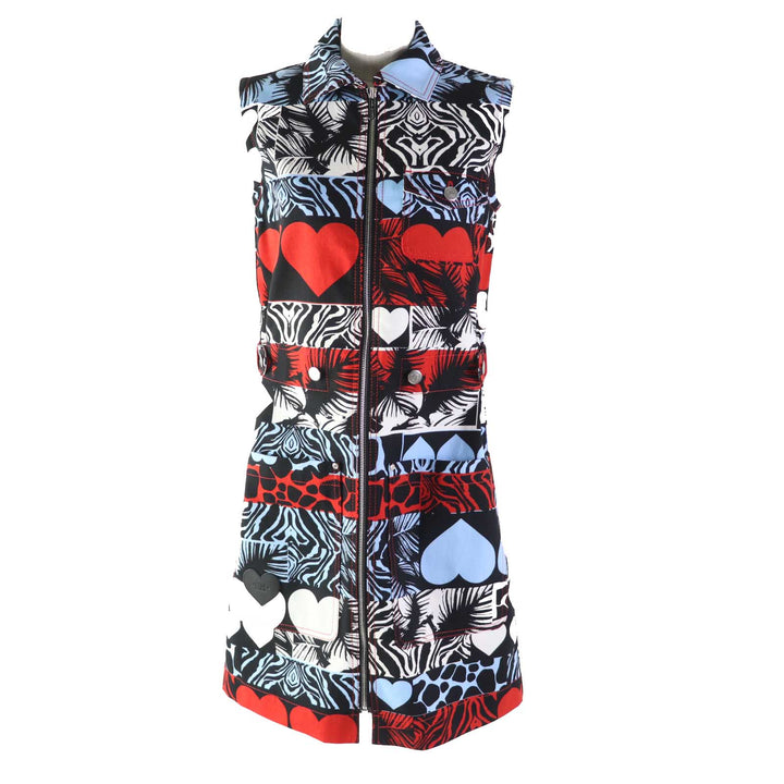Discounted Pristine HERMES one piece Wild Print Denim With serie buttons Multi 36 3E0551D1