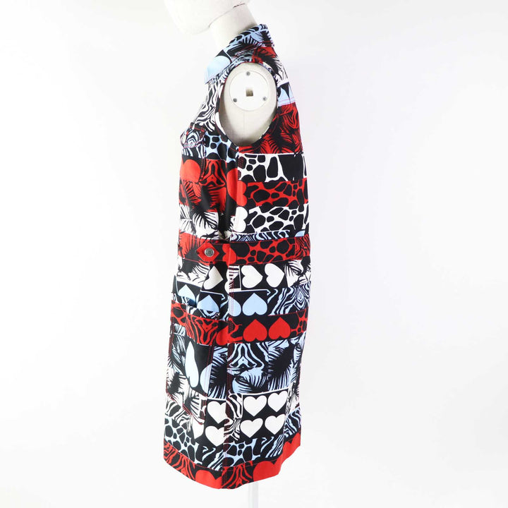 Discounted Pristine HERMES one piece Wild Print Denim With serie buttons Multi 36 3E0551D1