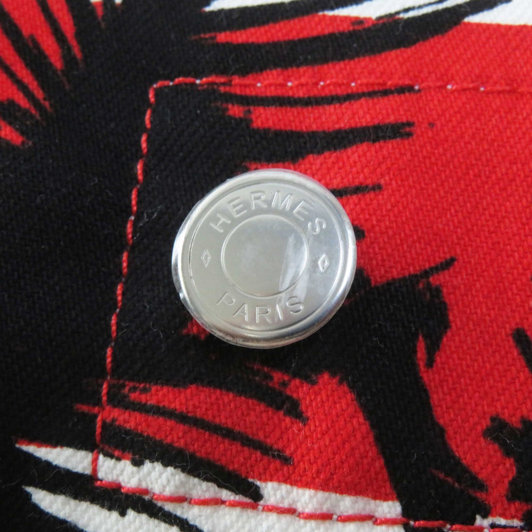 Discounted Pristine HERMES one piece Wild Print Denim With serie buttons Multi 36 3E0551D1