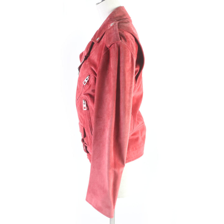 LOEWE Leather jacket Leather Jacket Double Breasted Red leather 36 D1268178CH