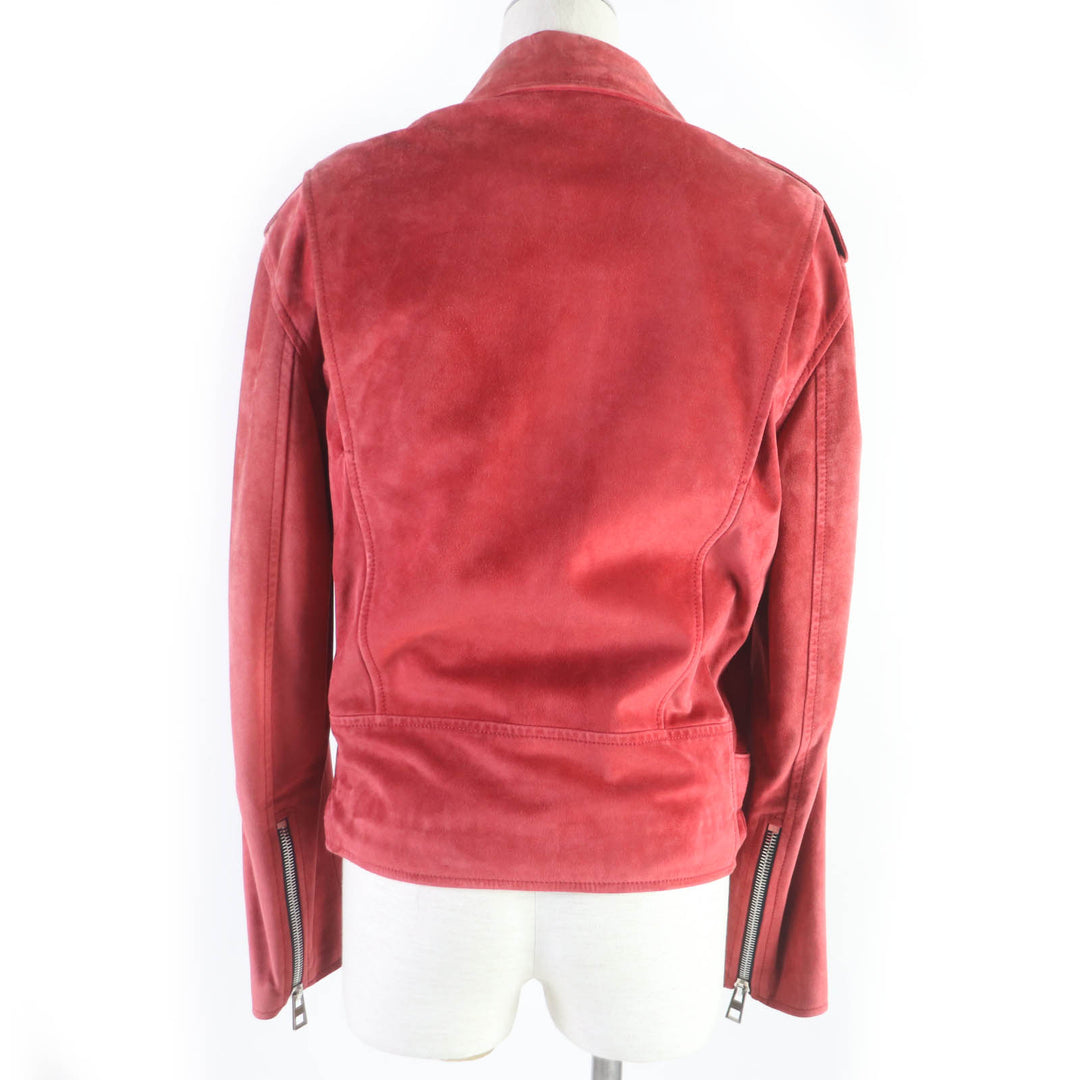 LOEWE Leather jacket Leather Jacket Double Breasted Red leather 36 D1268178CH