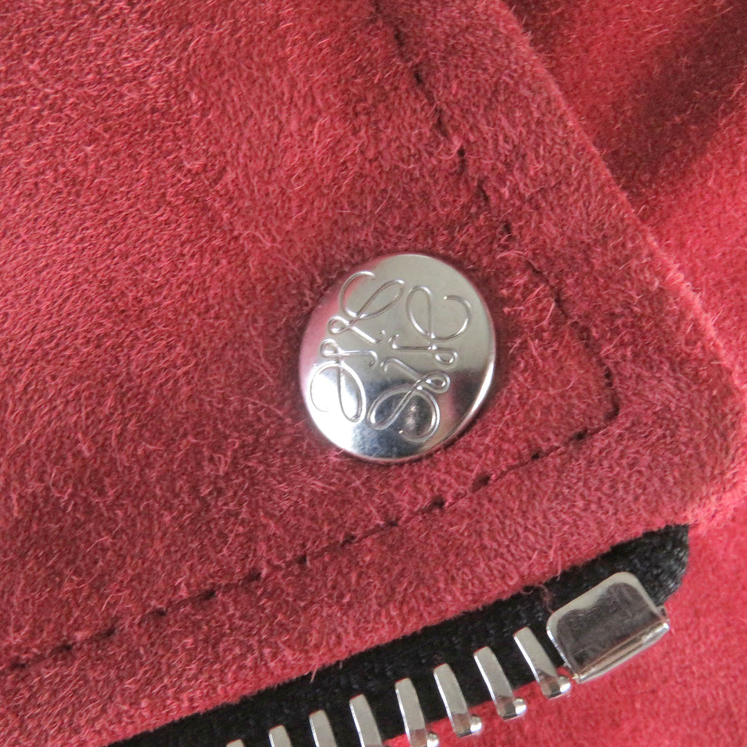 LOEWE Leather jacket Leather Jacket Double Breasted Red leather 36 D1268178CH