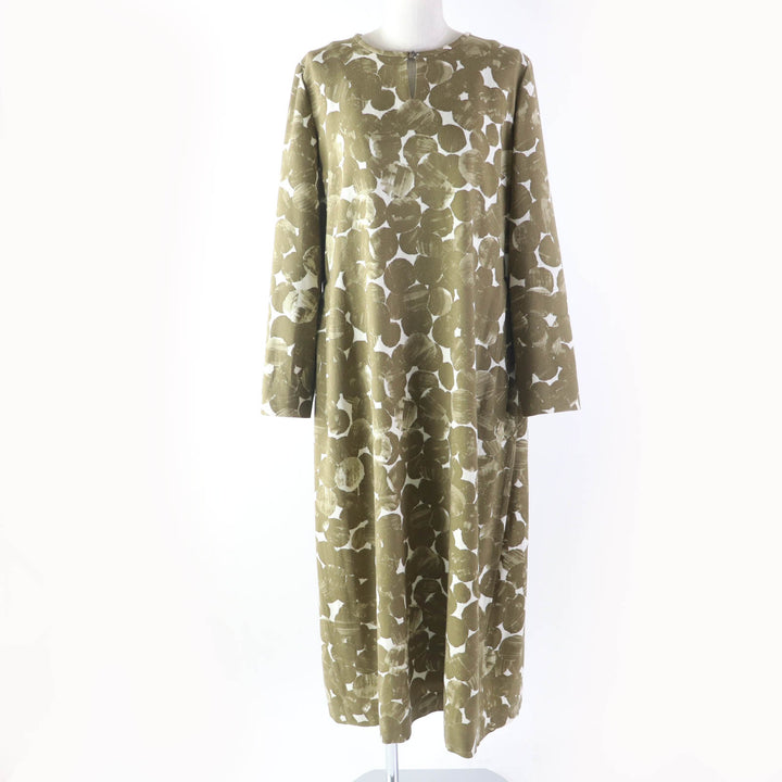 Discounted Excellent mina perhonen one piece le lac Georgette Print Raglan Sleeve Dress 38