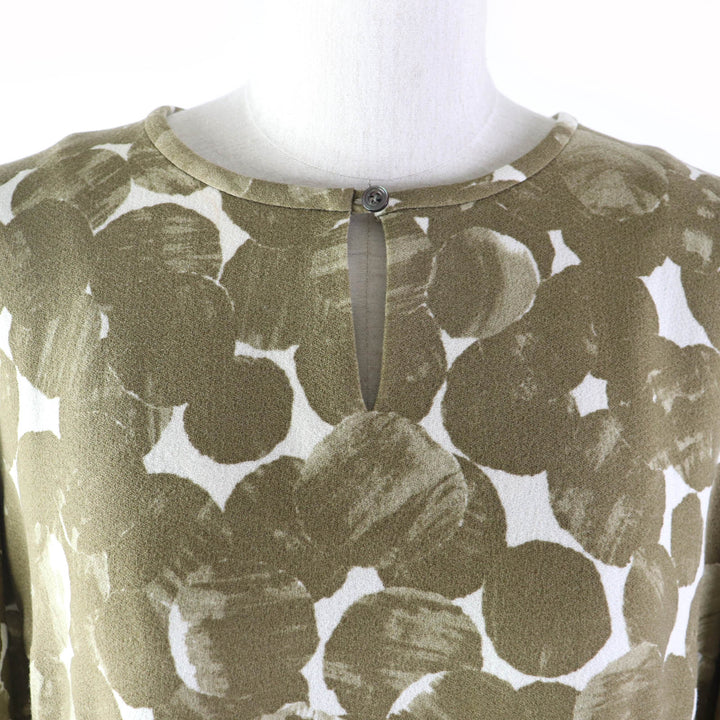Discounted Excellent mina perhonen one piece le lac Georgette Print Raglan Sleeve Dress 38