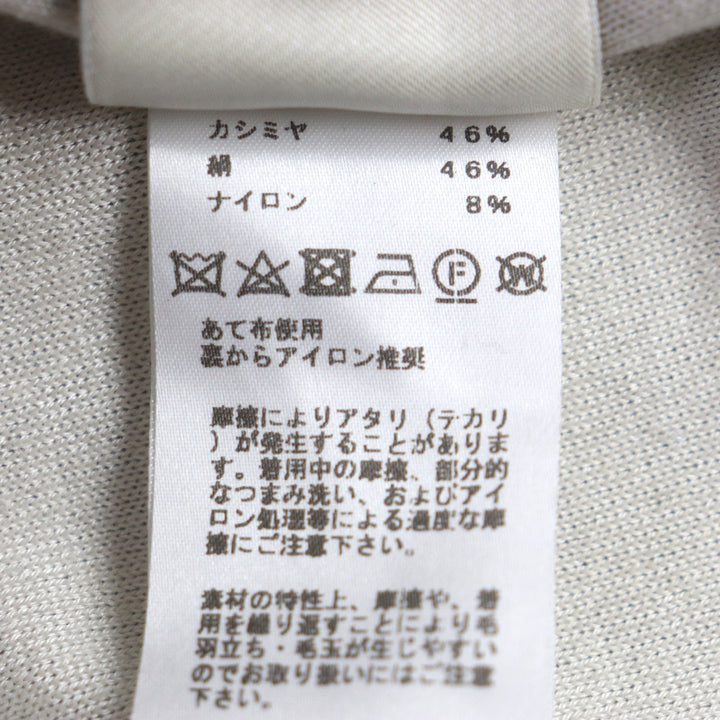 Excellent HERMES one piece Jungle love mock neck knit gray cashmere Women 34