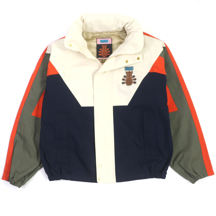 Excellent GUCCI Jacket Pineapple Embroidered and Appliqued Hooded ZIP mens 48