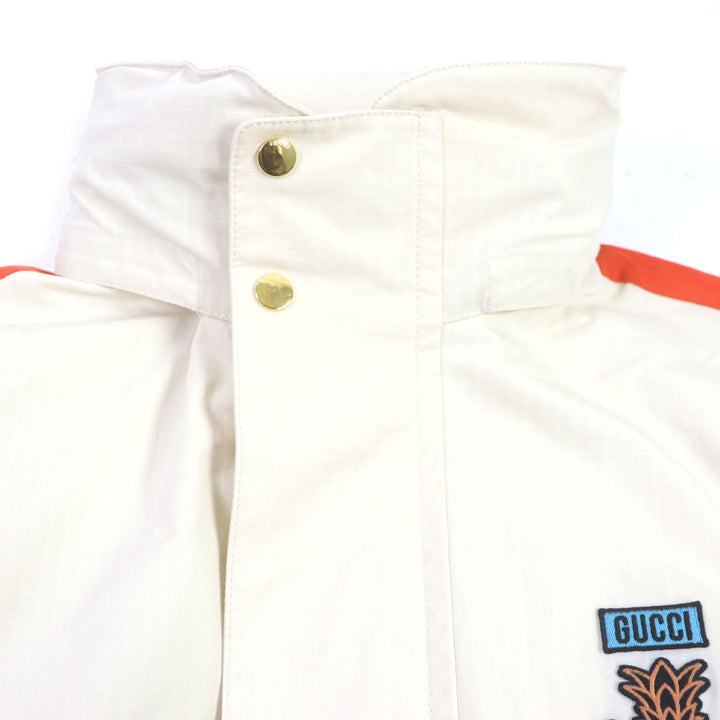 Excellent GUCCI Jacket Pineapple Embroidered and Appliqued Hooded ZIP mens 48