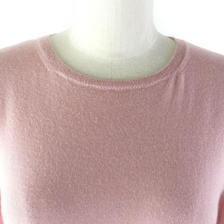 Great VALENTINO knit Crew neck with rock studs Long sleeves pink Women 40 TB9KC29F78N