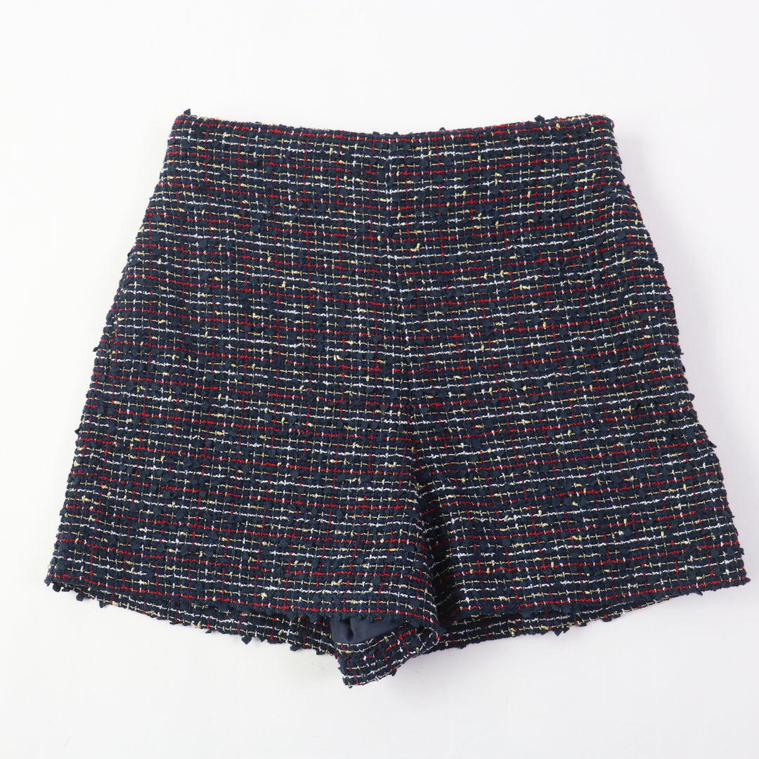 Discounted Excellent VALENTINO two-piece set Roppongi Class tweed Navy multi Sheep leather