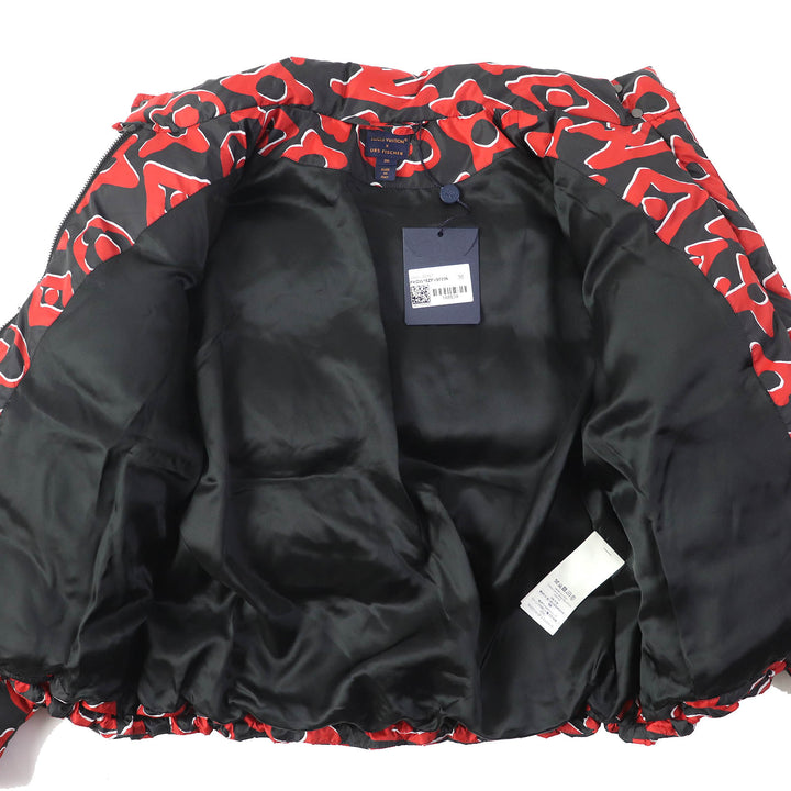 Excellent LOUIS VUITTON Urs Fischer Down jacket red black Women 36 1A8B3X
