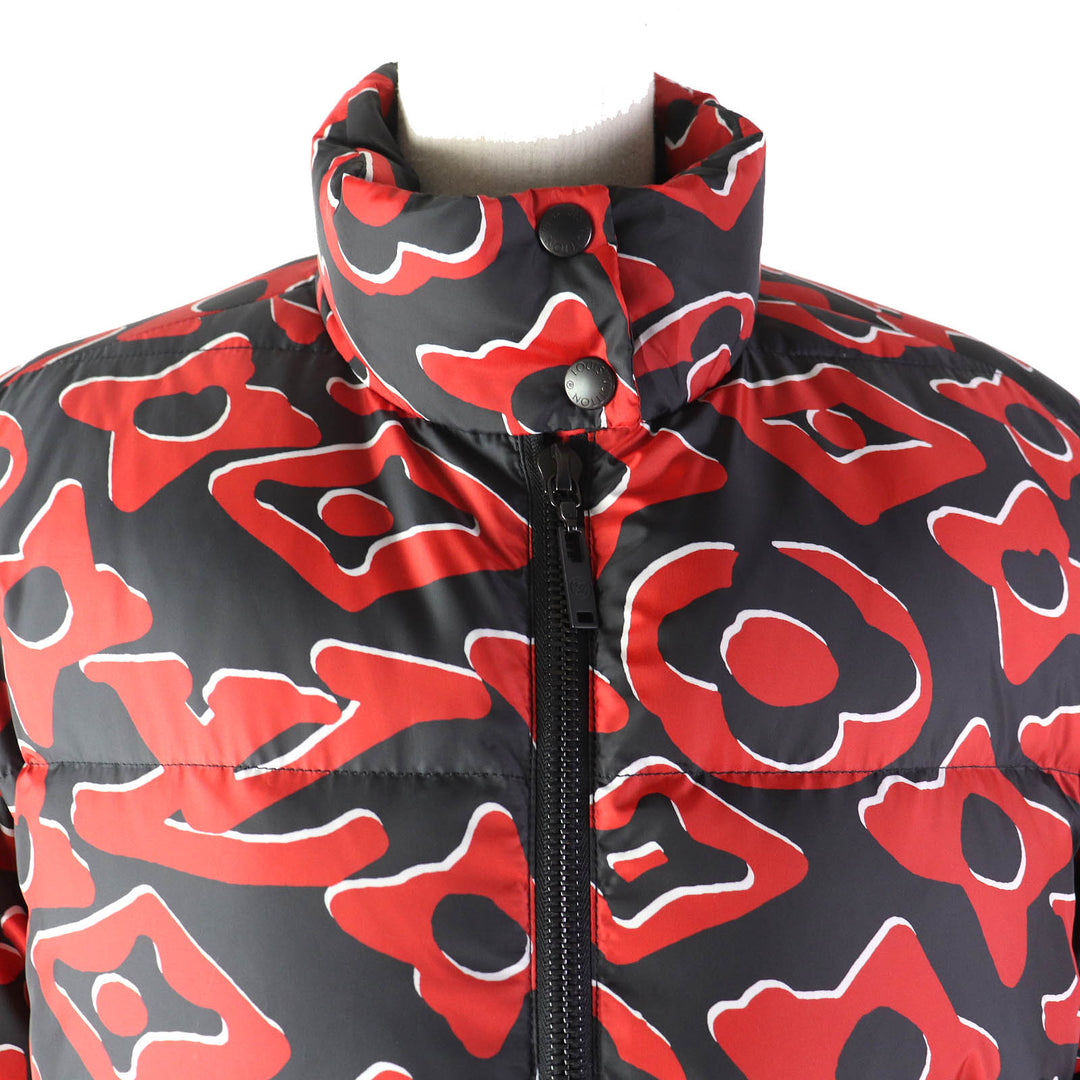 Excellent LOUIS VUITTON Urs Fischer Down jacket red black Women 36 1A8B3X