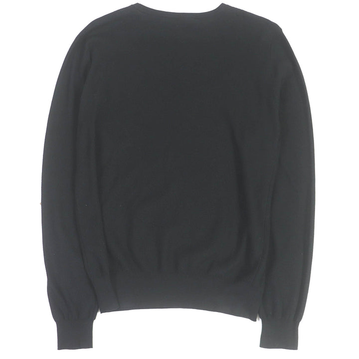 Great GIVENCHY sweater Lightweight, long sleeves, mesh, logo knit black cotton mens XS BM90CL4Y5U