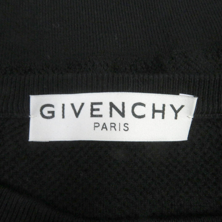 Great GIVENCHY sweater Lightweight, long sleeves, mesh, logo knit black cotton mens XS BM90CL4Y5U