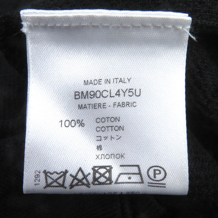 Great GIVENCHY sweater Lightweight, long sleeves, mesh, logo knit black cotton mens XS BM90CL4Y5U