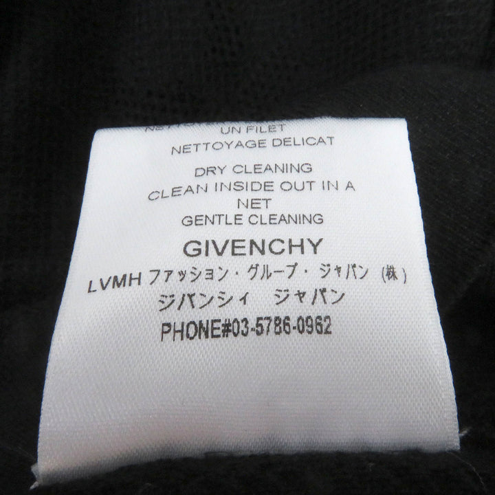 Great GIVENCHY sweater Lightweight, long sleeves, mesh, logo knit black cotton mens XS BM90CL4Y5U