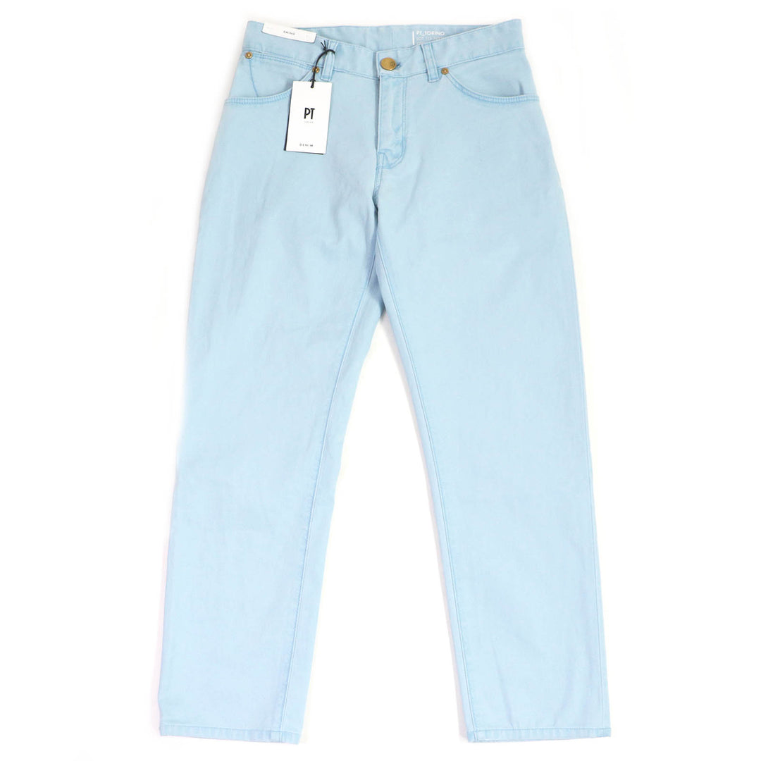Discounted Pristine PT01 Pants PT TORINO SWING Tapered stretch pants Light blue mens 31