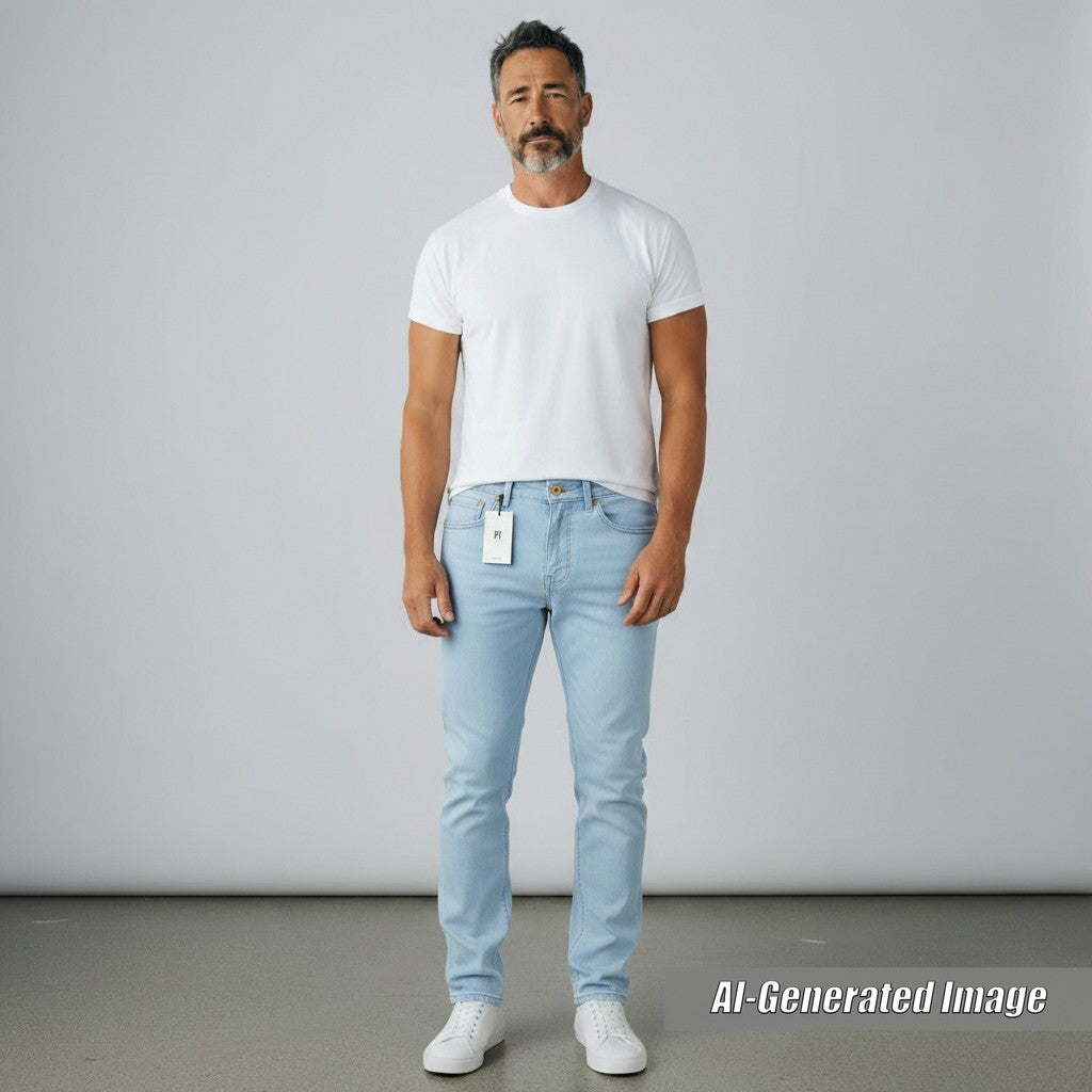 Discounted Pristine PT01 Pants PT TORINO SWING Tapered stretch pants Light blue mens 31