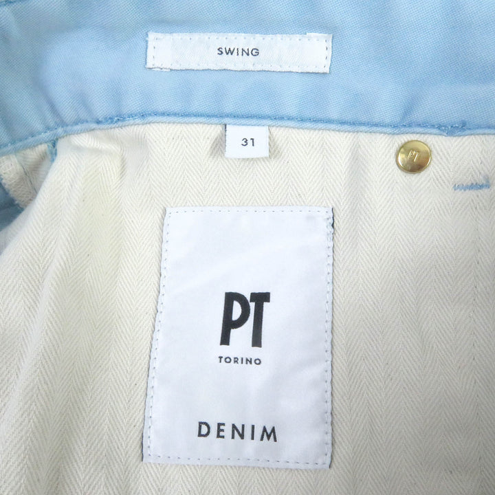 Discounted Pristine PT01 Pants PT TORINO SWING Tapered stretch pants Light blue mens 31