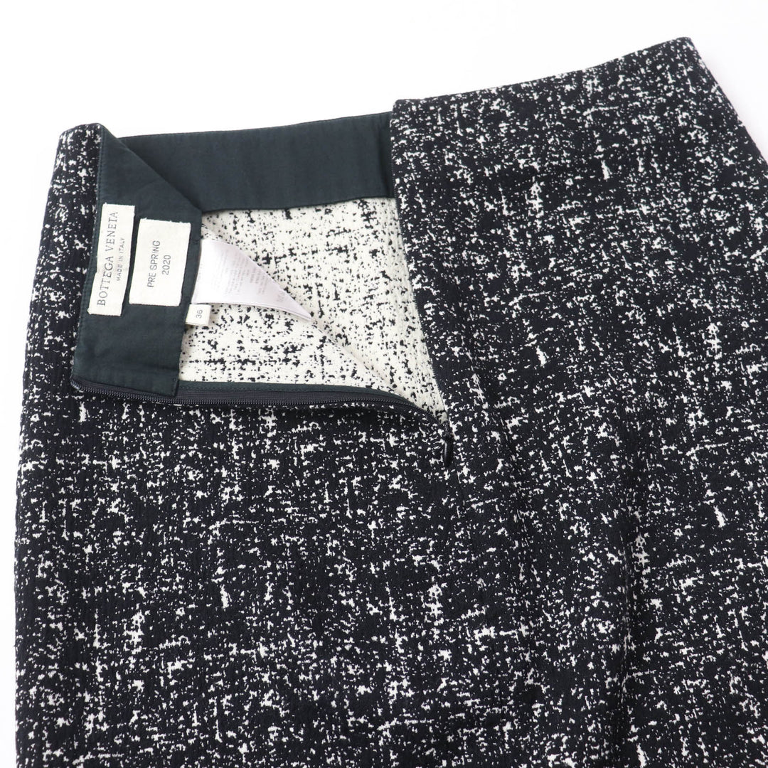 Discounted Great BOTTEGAVENETA Tweed skirt Tight Skirt black wool Women 36 598255