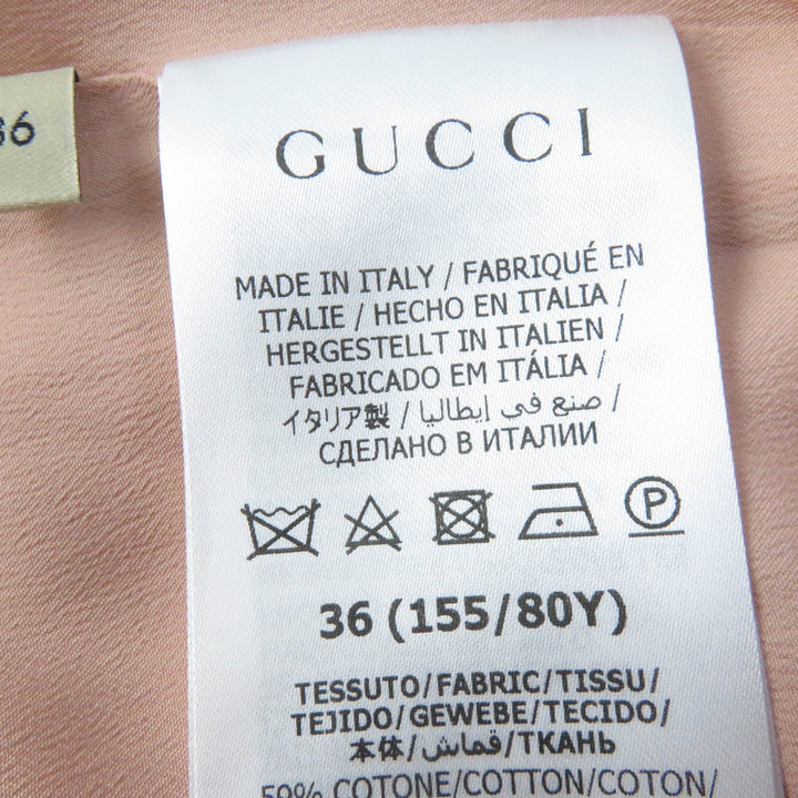 Excellent GUCCI Tsunagi GG pattern belted jumpsuit all-in-one pink cotton Women