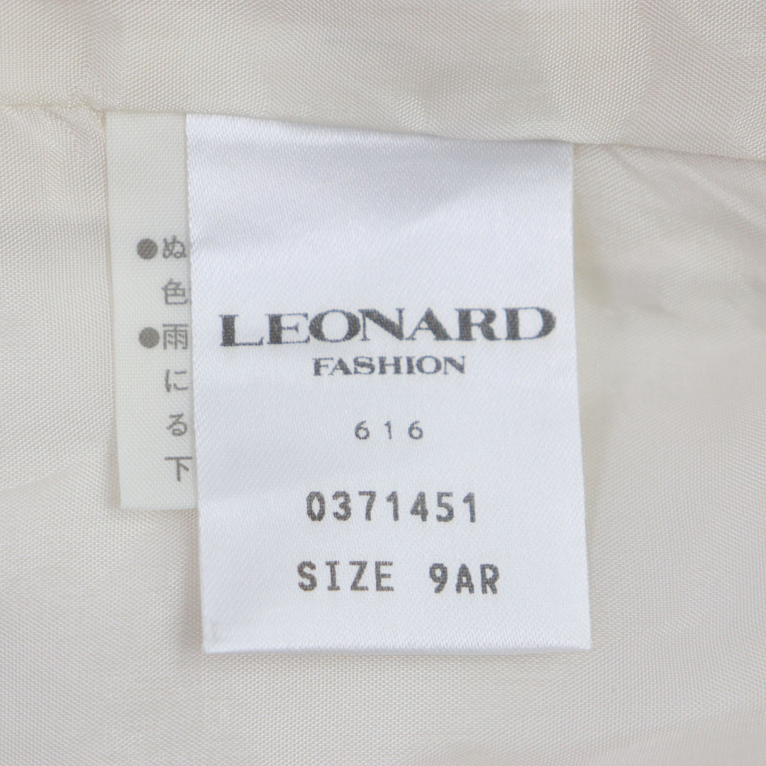 Discounted Great LEONARD Jacket Logo print and gold button blouson cream silk Women 9