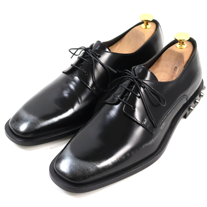 Pristine JIMMY CHOO Leather shoes STEFAN Studded lace-up Black 41 192STEFAN.WBM