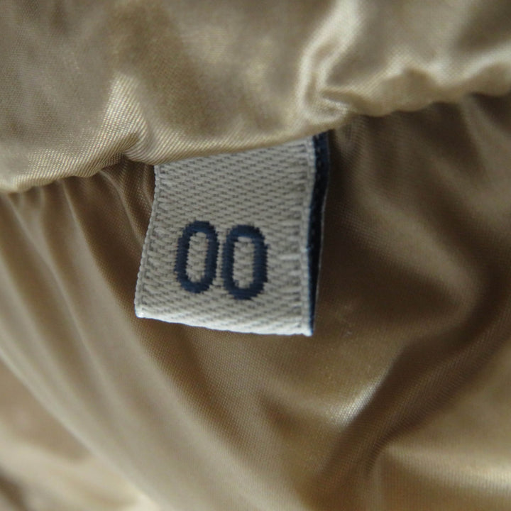 Great MONCLER down coat CAMBALES Logo patch, hooded, ZIP UP, long length light brown Nylon Women