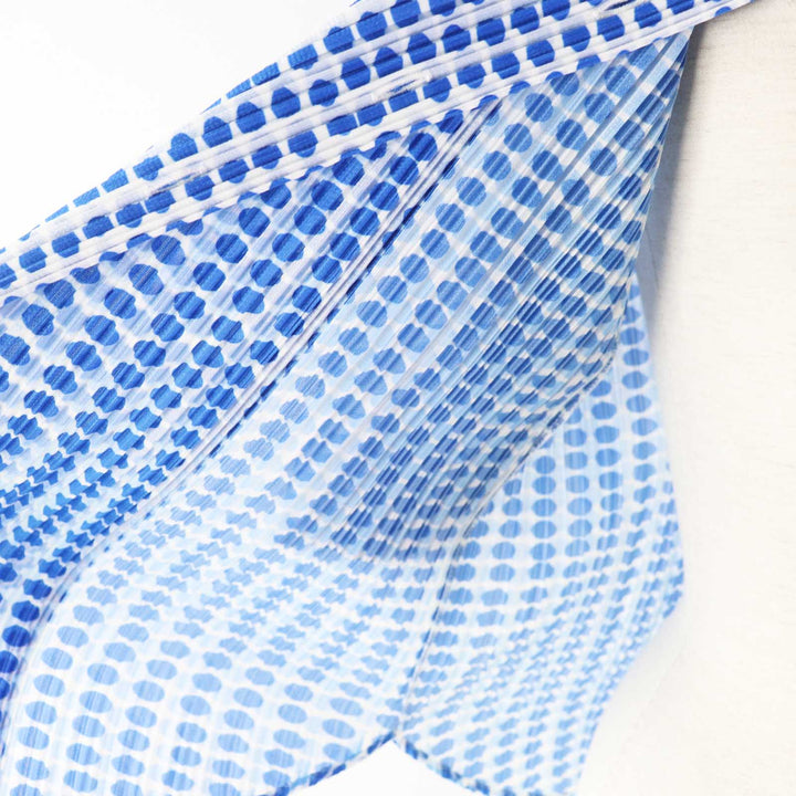 Excellent PLEATS PLEASE Short sleeve shirt Dot Pattern white polyester Women 3 PP12-JJ512