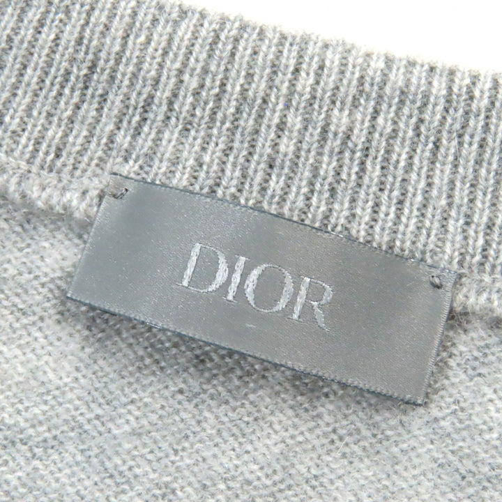 Excellent Dior HOMME knit CD Interlace Long Sleeve cashmere mens S 343M640AT721